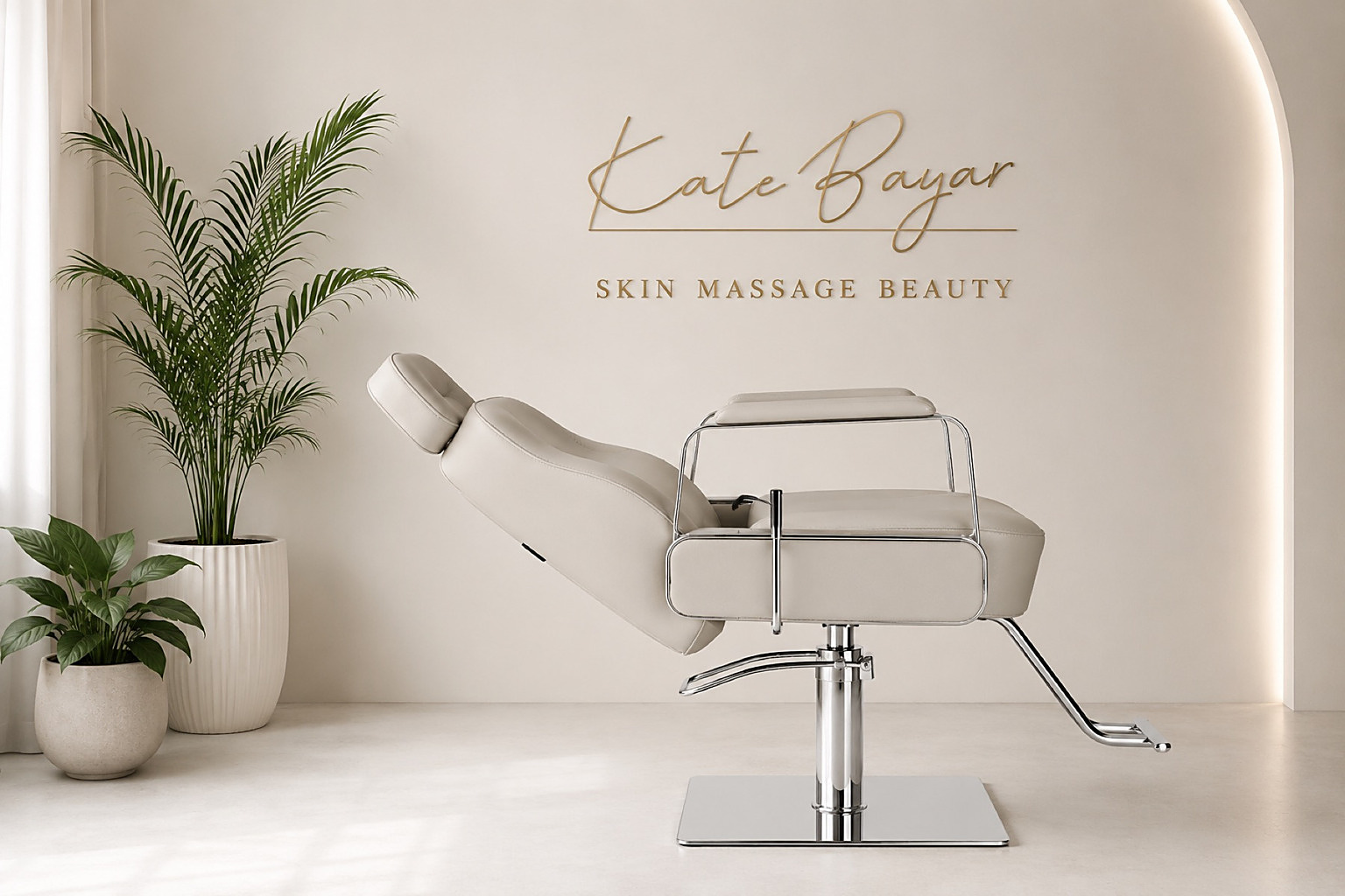 The treatment room at Kate Bayar in Beverley